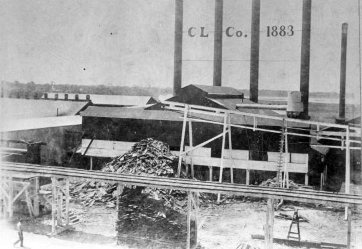 Ferris, G. A. Cypress Lumber Company building in Apalachicola, Florida. 1896. State Archives of Florida, Florida Memory.