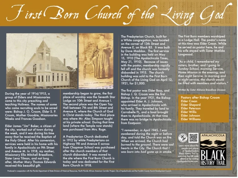 Black History Trail - First born church